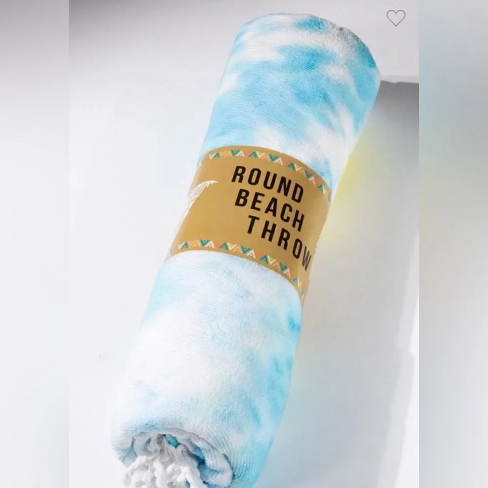 Ocean Round Beach Towel- Tie-Dye